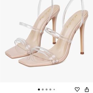 Chic Transparent Strap Heels